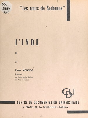 cover image of L'Inde